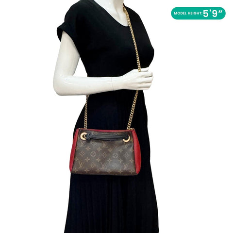 LOUIS VUITTON Surene BB Monogram Canvas Shoulder Bag Cherry