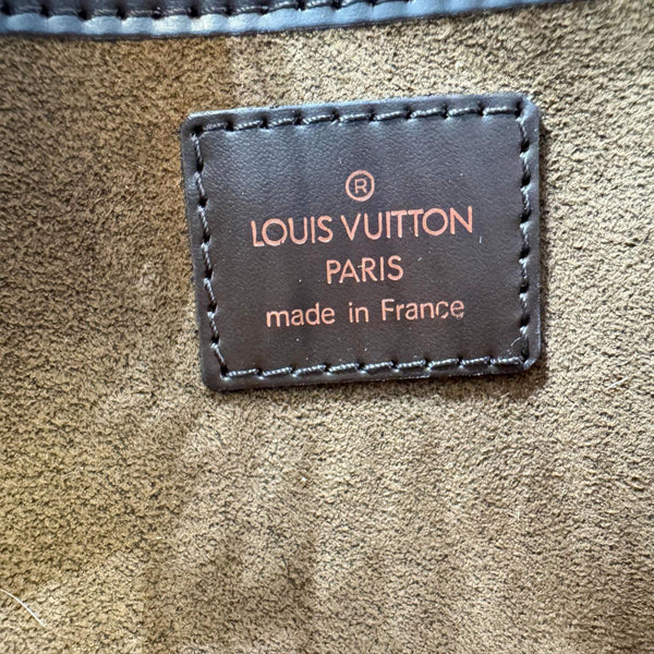 LOUIS VUITTON Saint Louis Damier Ebene Pochette Clutch Bag Brown