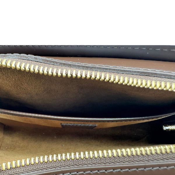 LOUIS VUITTON Saint Louis Damier Ebene Pochette Clutch Bag Brown