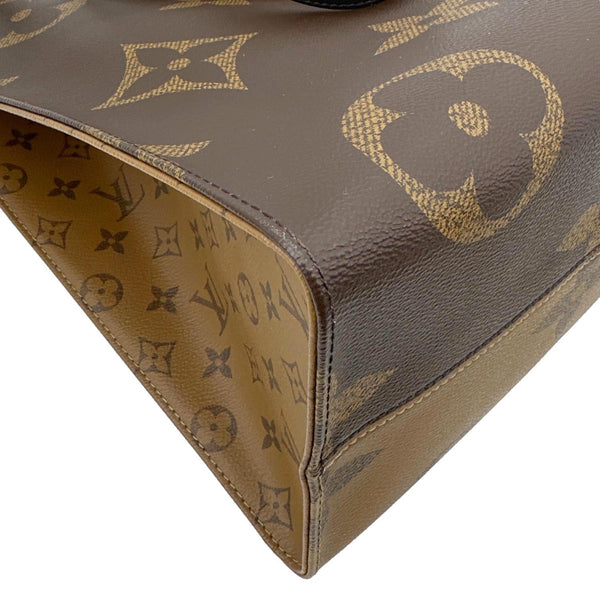 LOUIS VUITTON Onthego GM Giant Monogram Reverse Canvas Tote Bag Brown