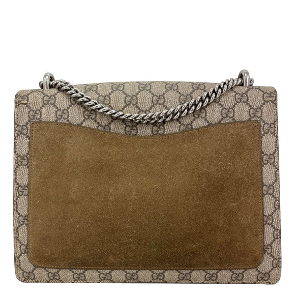 GUCCI Dionysus Medium GG Supreme Monogram Shoulder Bag Beige 403348