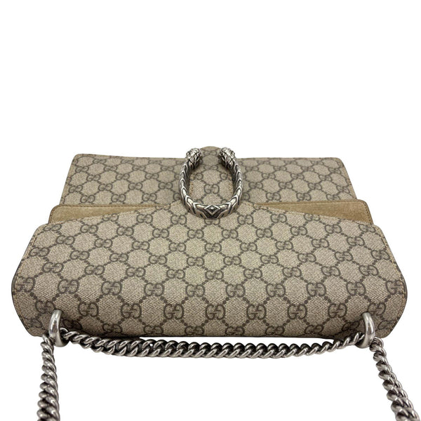 GUCCI Dionysus Medium GG Supreme Monogram Shoulder Bag Beige 403348
