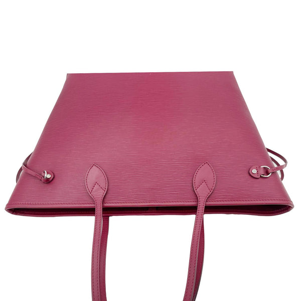 LOUIS VUITTON Neverfull MM Epi Leather Tote Bag Burgundy