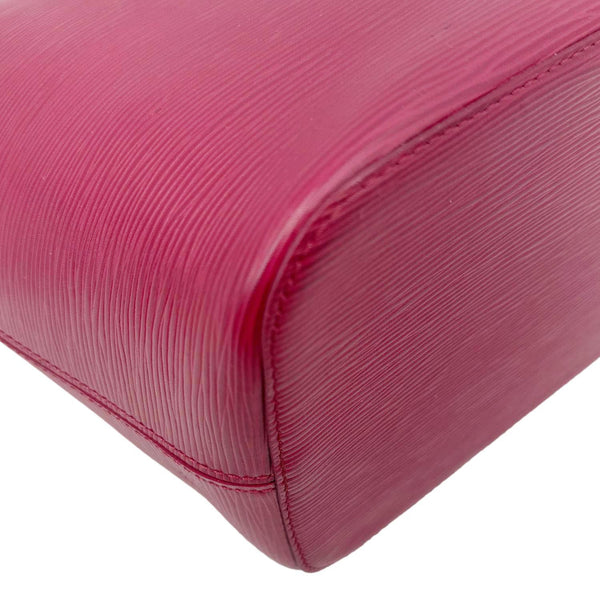 LOUIS VUITTON Neverfull MM Epi Leather Tote Bag Burgundy