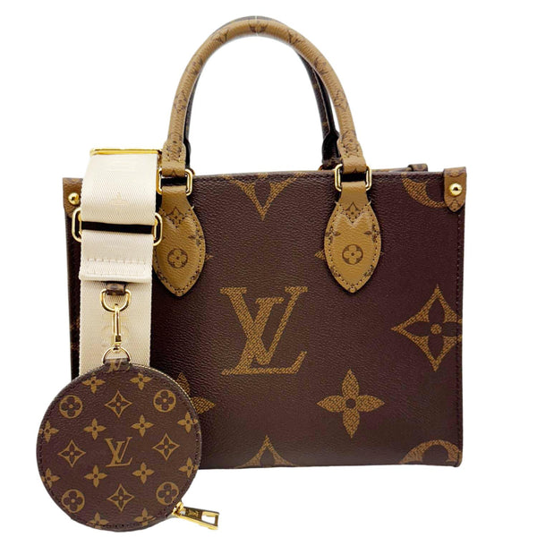LOUIS VUITTON Onthego PM Giant Monogram Reverse Canvas Shoulder Bag Br