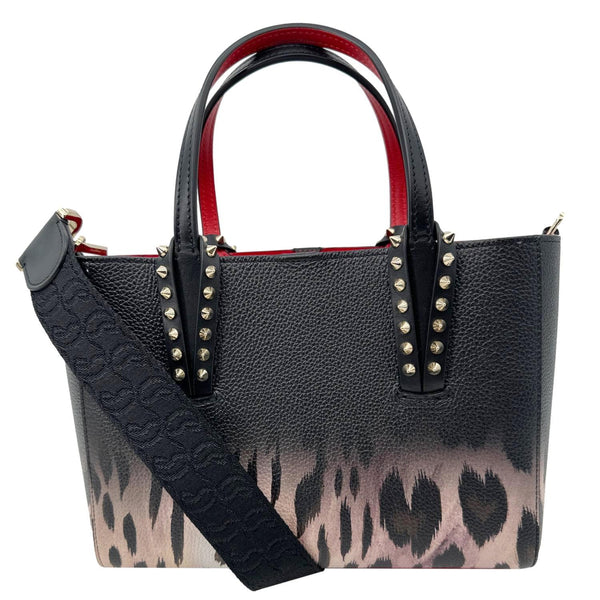 CHRISTIAN LOUBOUTIN Cabata East West Mini Leopard Print Leather Tote B