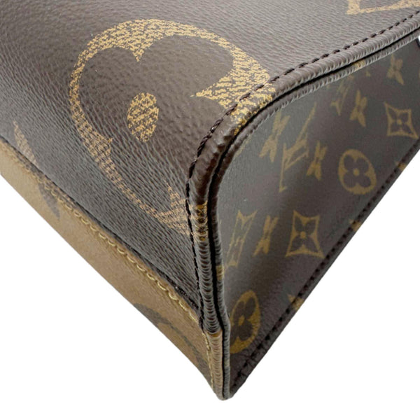 LOUIS VUITTON Onthego PM Giant Monogram Reverse Canvas Shoulder Bag Brown