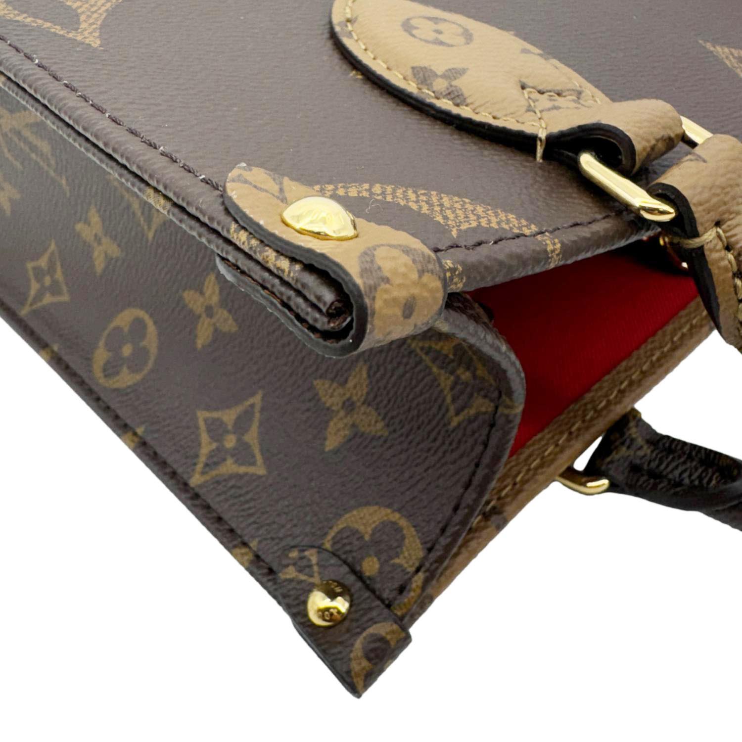 LOUIS VUITTON Onthego PM Giant Monogram Reverse Canvas Shoulder Bag Br