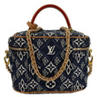 LOUIS VUITTON Monogram Jacquard Since 1854 Canvas Vanity Bag Blue