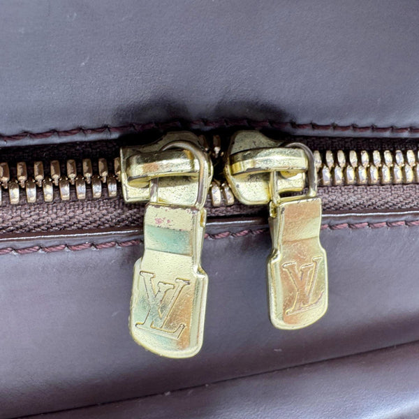 LOUIS VUITTON Damier Sarria Horizontal Satchel Bag Brown