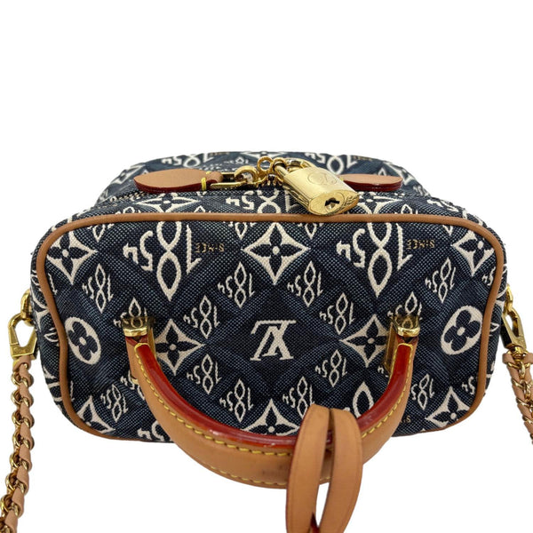 LOUIS VUITTON Monogram Jacquard Since 1854 Canvas Vanity Bag Blue