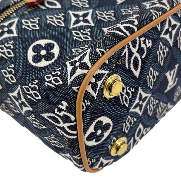 LOUIS VUITTON Monogram Jacquard Since 1854 Canvas Vanity Bag Blue