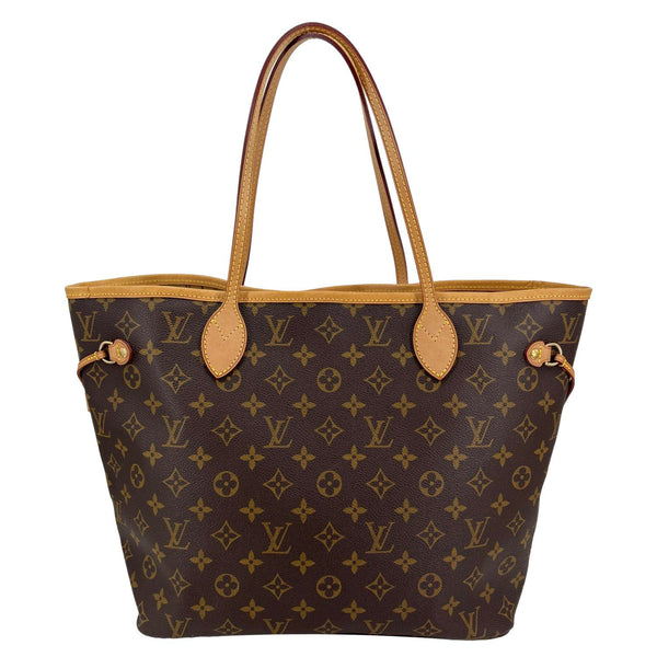 LOUIS VUITTON Neverfull MM Monogram Canvas Tote Bag Brown