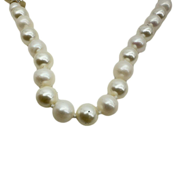 CHANEL Pearl CC Star Charm Long Necklace Off White