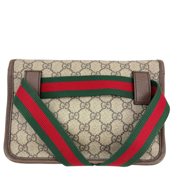 GUCCI Neo Web Vintage GG Monogram Canvas Belt Bag Beige 493930