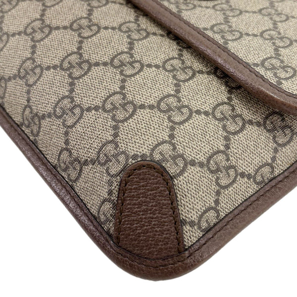 GUCCI Neo Web Vintage GG Monogram Canvas Belt Bag Beige 493930