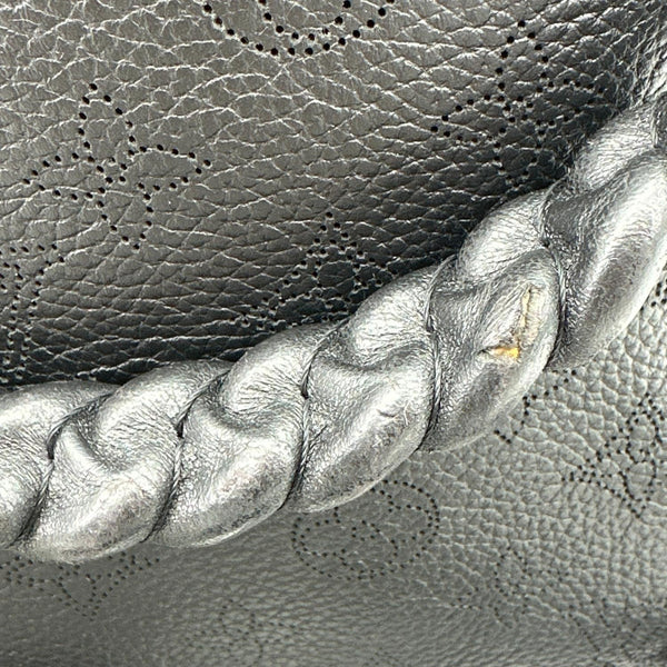 LOUIS VUITTON Babylone BB Monogram Mahina Leather Shoulder Bag Black