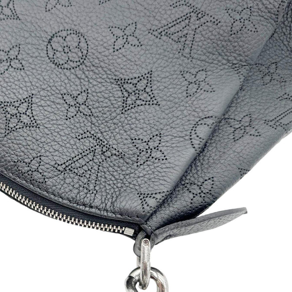 LOUIS VUITTON Babylone BB Monogram Mahina Leather Shoulder Bag Black