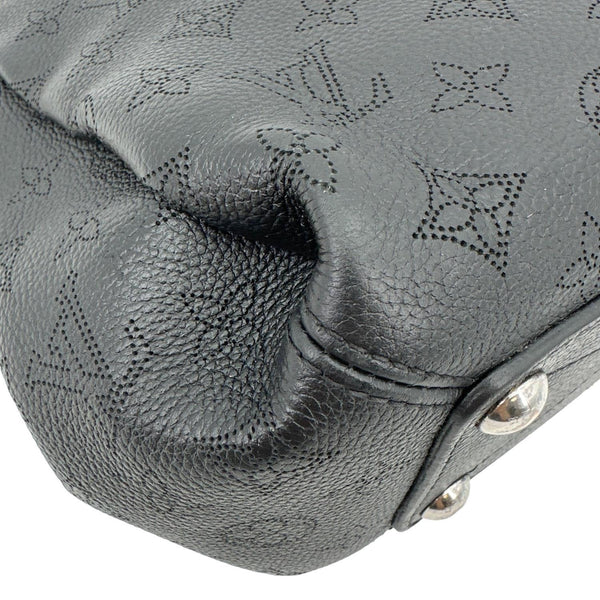 LOUIS VUITTON Babylone BB Monogram Mahina Leather Shoulder Bag Black