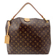 LOUIS VUITTON Graceful MM Monogram Canvas Shoulder Bag Brown