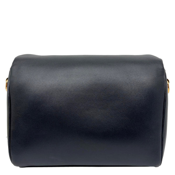 LOUIS VUITTON Twist MM Shiny Lambskin Leather Shoulder Bag Black