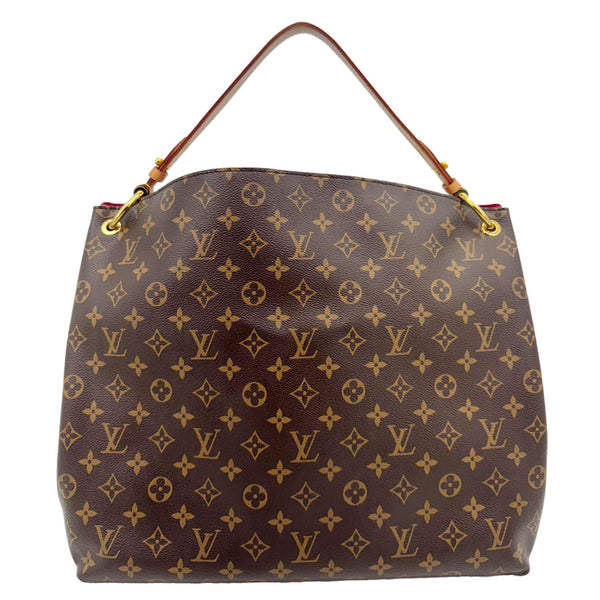 LOUIS VUITTON Graceful MM Monogram Canvas Shoulder Bag Brown