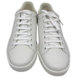 GUCCI Interlocking G Perforated Calfskin Leather Sneakers Grey 718758 Size 38.5
