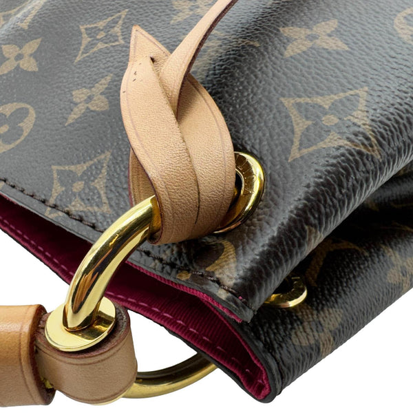 LOUIS VUITTON Graceful MM Monogram Canvas Shoulder Bag Brown