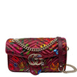 GUCCI GG Marmont Small Floral Leather Shoulder Bag Burgundy 811237