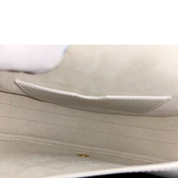 CHRISTIAN DIOR Bobby Medium Calfskin Leather Shoulder Bag Off White