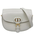 CHRISTIAN DIOR Bobby Medium Calfskin Leather Shoulder Bag Off White