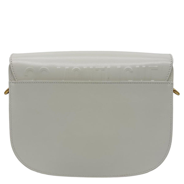 CHRISTIAN DIOR Bobby Medium Calfskin Leather Shoulder Bag Off White