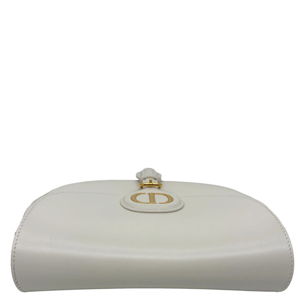 CHRISTIAN DIOR Bobby Medium Calfskin Leather Shoulder Bag Off White