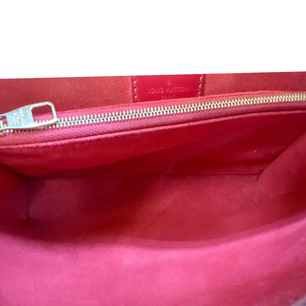 LOUIS VUITTON Caissa Damier Ebene Chain Clutch Shoulder Bag Brown