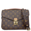 LOUIS VUITTON Metis Pochette Monogram Canvas Crossbody Bag Brown