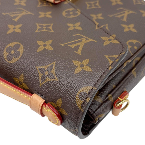 LOUIS VUITTON Metis Pochette Monogram Canvas Crossbody Bag Brown