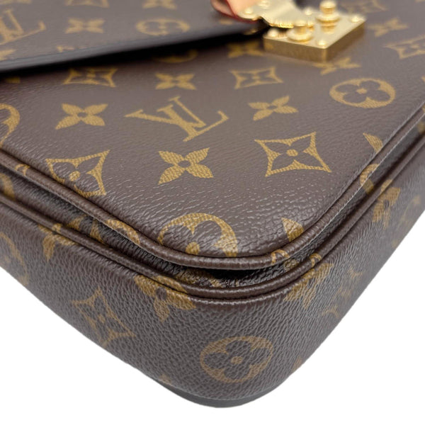 LOUIS VUITTON Metis Pochette Monogram Canvas Crossbody Bag Brown