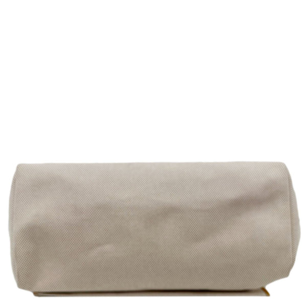 HERMES Herbag 50 Toile Canvas Tote Shoulder Bag White