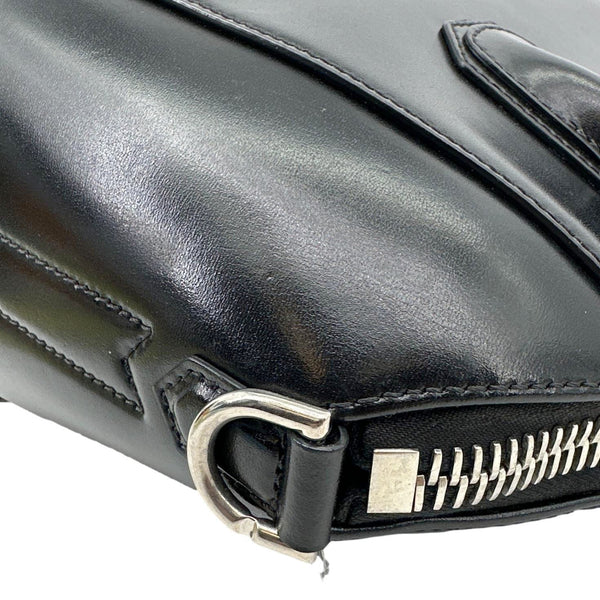 GIVENCHY Antigona Small Box Leather Shoulder Bag Black