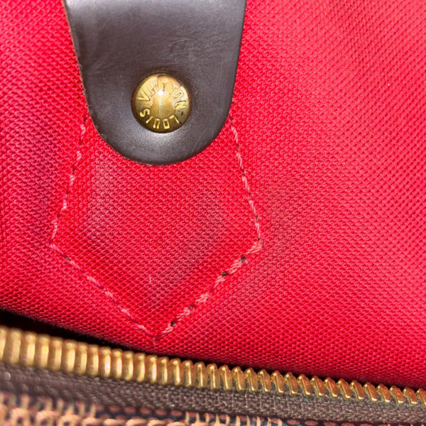 LOUIS VUITTON Speedy 30 Monogram Canvas Satchel Shoulder Bag Brown