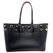 CHRISTIAN LOUBOUTIN Cabata Stud-Embellished Leather Tote Bag Black