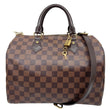 LOUIS VUITTON Speedy 30 Monogram Canvas Satchel Shoulder Bag Brown