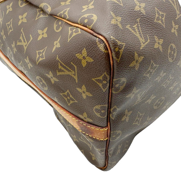 LOUIS VUITTON Keepall 55 Bandouliere Monogram Canvas Travel Bag Brown