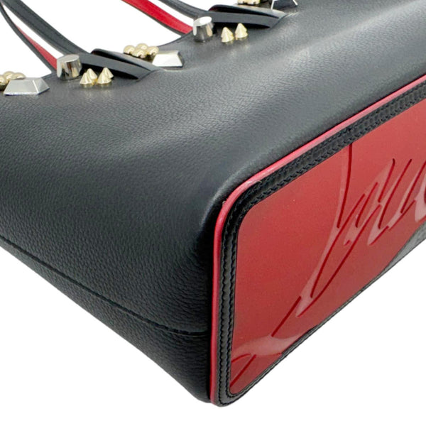 CHRISTIAN LOUBOUTIN Cabata Stud-Embellished Leather Tote Bag Black