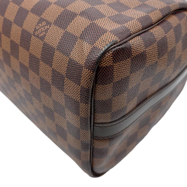 LOUIS VUITTON Speedy 30 Monogram Canvas Satchel Shoulder Bag Brown