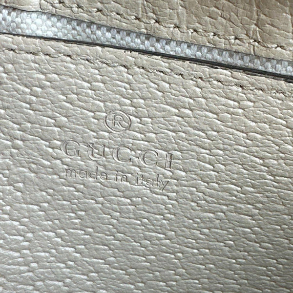 GUCCI Ophidia Web Small GG Supreme Canvas Shoulder Bag Beige 735132