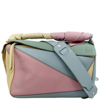 LOEWE Puzzle Medium Leather Shoulder Bag Multicolor