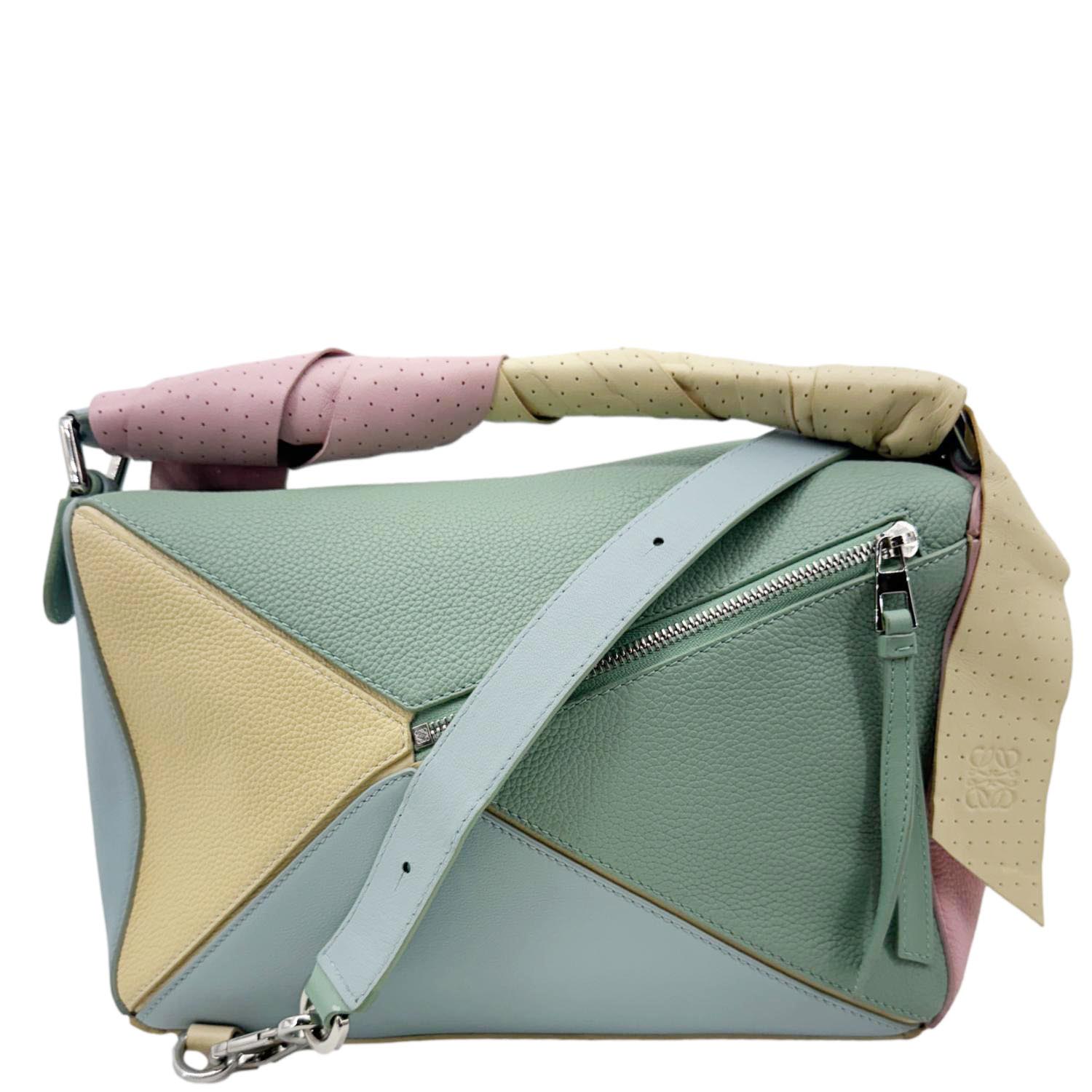 LOEWE Puzzle Medium Leather Shoulder Bag Multicolor