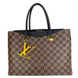 LOUIS VUITTON LV Riverside Damier Ebene Satchel Bag Brown