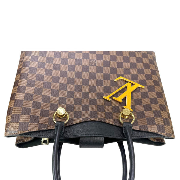 LOUIS VUITTON LV Riverside Damier Ebene Satchel Bag Brown